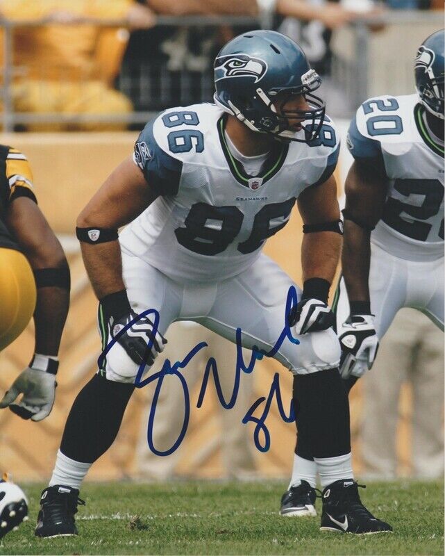 Zach Miller Seattle Seahawks Autographed Signed 8x10 Photo Poster painting CFS Holo COA