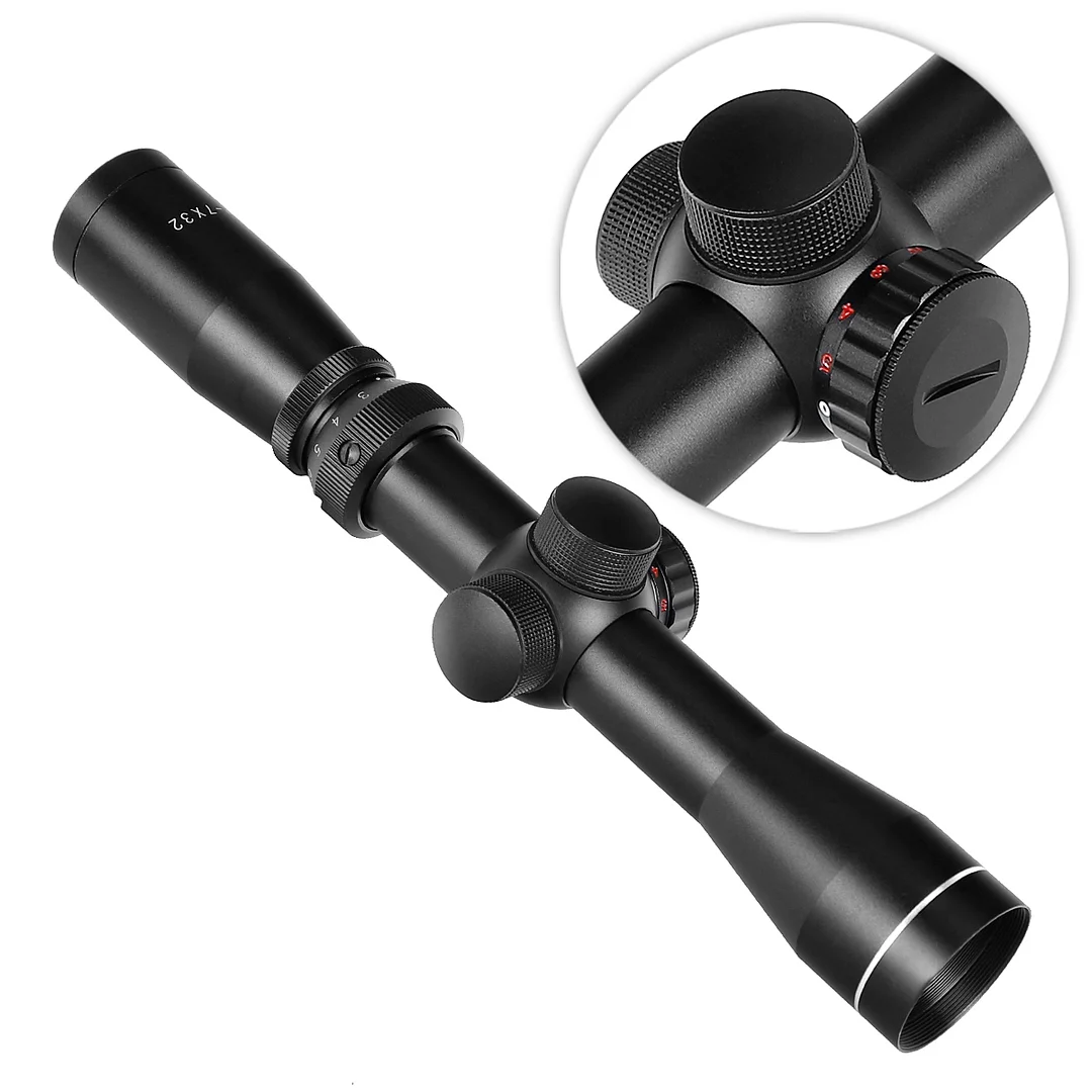 ohhunt® 2-7X32 Dual Illuminated Pistol Scout Scope Long Eye Relief