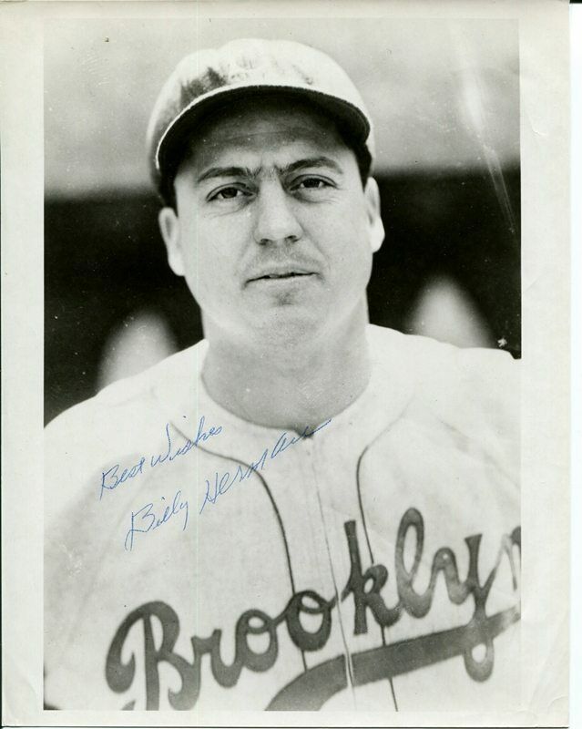 Billy Herman Brooklyn Dodgers HOF Autographed Signed 8x10 Photo Poster painting CFS COA