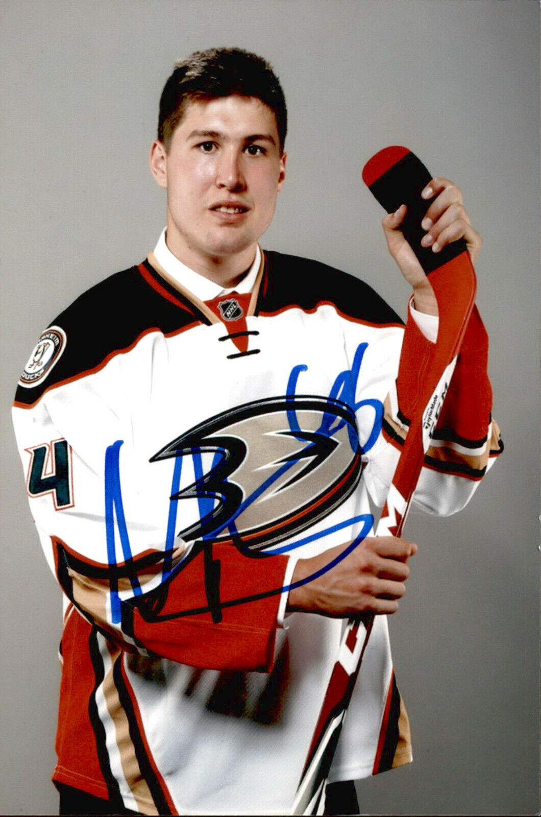 Nick Ritchie SIGNED 4x6 Photo Poster painting ANAHEIM DUCKS #5