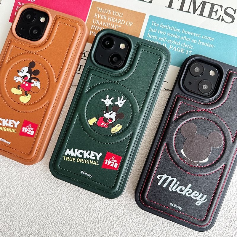 Cartoon Magnetic Leather Case
