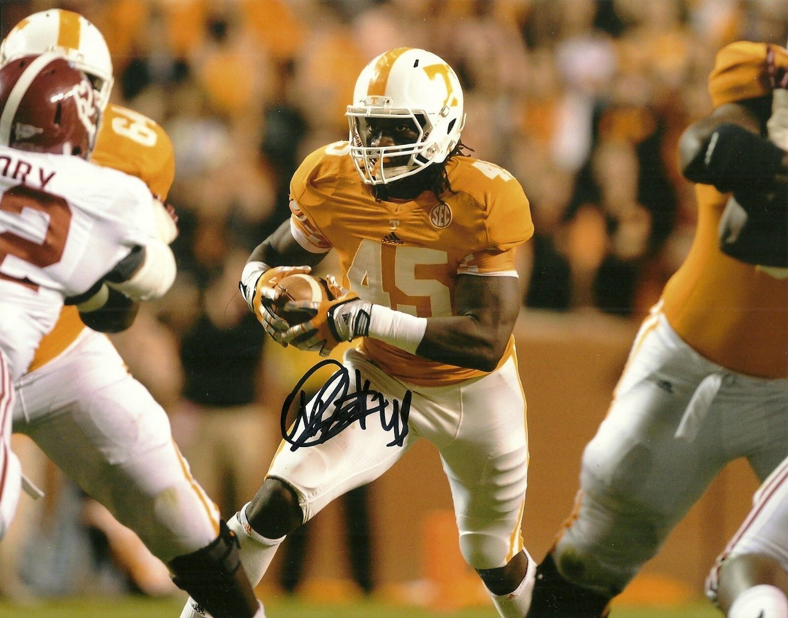 AJ A.J. JOHNSON HAND SIGNED TENNESSEE VOLUNTEERS 8X10 Photo Poster painting W/COA