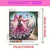 Dancing beauty 5d bricolage diamant art peinture kits foret partiel gem art 30x30cm