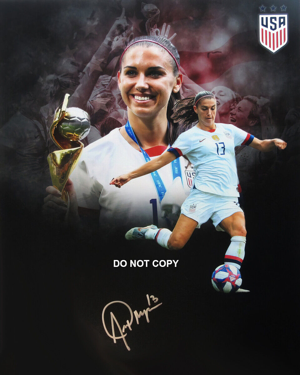 Alex Morgan - Autographed Signed 8 x10 Photo Poster painting (USA Soccer) Reprint