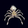 3D Metal Jigsaw Spider Model with Light, Steampunk DIY Assembly Mechanical Spider King Metal Jigsaw Puzzle for Adults to Build, Desktop Gift for Teens and Adults
