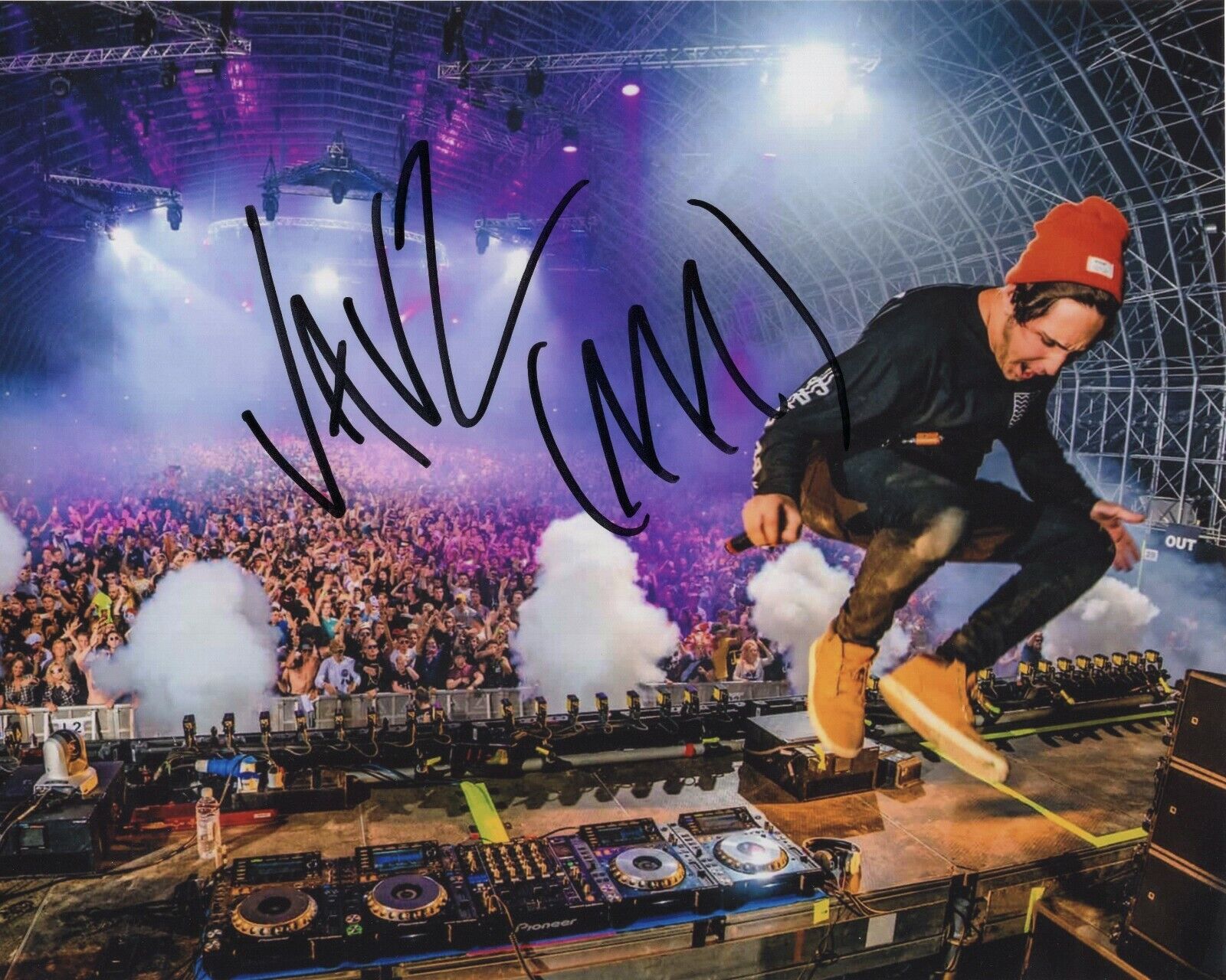 DJ JAUZ SAM VOGEL SIGNED AUTOGRAPH TRAP BASSHOUSE MUSIC EDM 8X10 Photo Poster painting