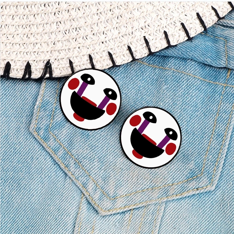 Casual Cute Modern Style Cartoon Face Alloy Printing Unisex Brooches
