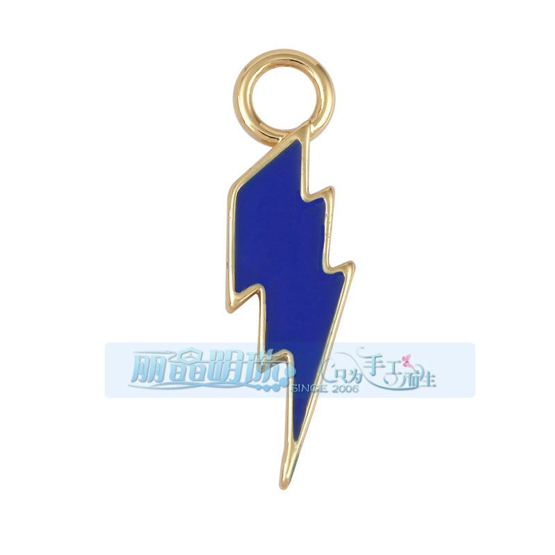 1 Piece 27*7.5mm 6*24mm Copper Lightning Pendant Jewelry Accessories