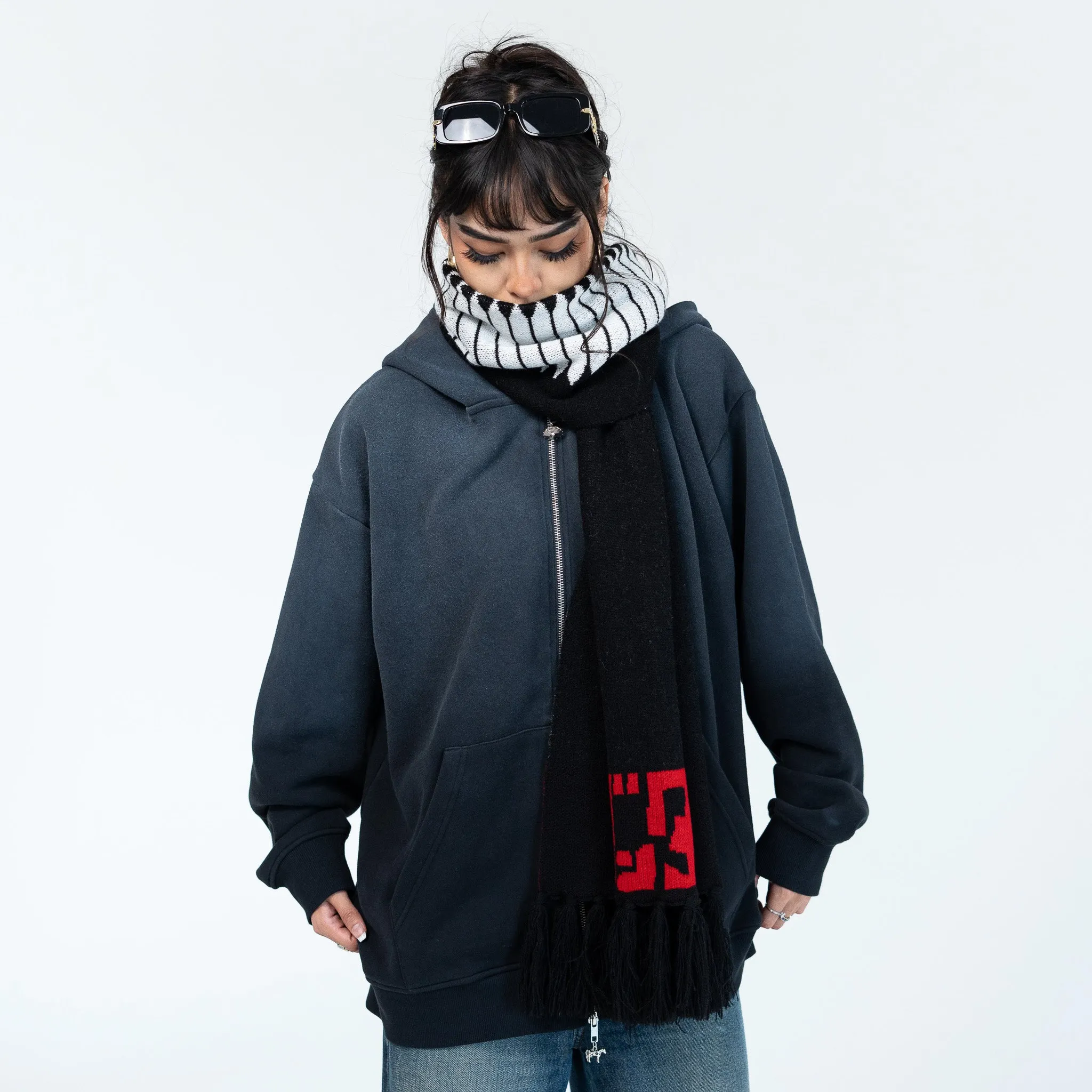 Occult Zip Hoodie (Free scarf)