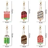 6pcs DIY Diamond Painting Ice Cream Keychains