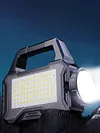 Solar Camping Lantern Long Range Portable Lantern Lamp Waterproof (Black)
