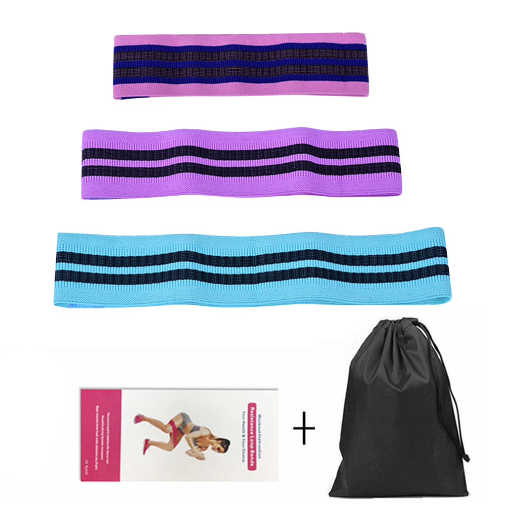 

3x Stretch Resistance Bands Training Pilates Workout Sport Yoga Rubber Loop, 501 Original