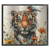 Tiger-14CT Stamped Cross Stitch 50*45cm/19.69*17.72in