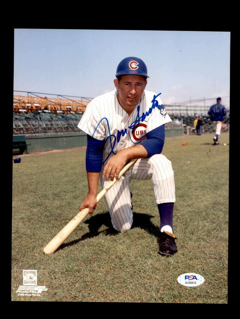 Ron Santo PSA DNA Coa Signed 8x10 Photo Poster painting Cubs Autograph 1