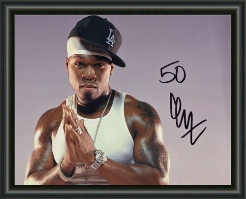 50 CENT SIGNED Photo Poster painting - HIP HOP RAP - A4 AUTOGRAPHED PRINT Photo Poster painting POSTER  POST