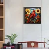 Diamond Painting-Square AB Drill Flower Cardinals(35*35CM)