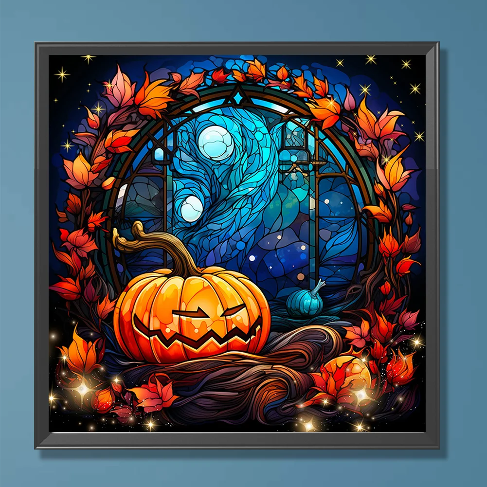 DIY Paint By Number 40*40cm - Square Glass Painting