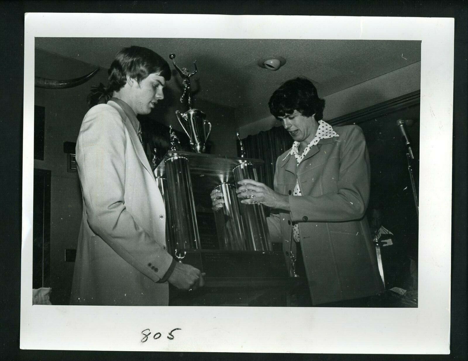 Kevin McHale & Brian Pederson 1977 Press Photo Poster painting University of Minnesota