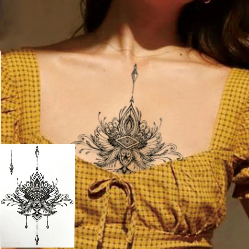 1 PIECE Temporary Tattoo Tiger 3D Realistic Waterproof Transfer Mens Womens