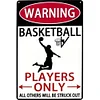 Basketball Warning - Vintage Metal Signs(8*12Inch/12*16Inch) - Warning