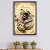 Bees Flowers-Paint by Numbers Acrylic Painting 40*60CM(Poster style）(HOT)