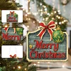 >SALE<Acrylic Christmas Diamond Art Painting Hanging Ornament Kit (Merry Christmas)