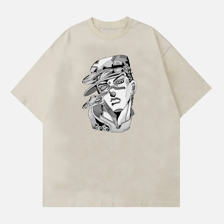 Jotaro Stand Disk (JoJo's Bizarre Adventure - Stone Ocean) Graphic 100% Cotton T-Shirt