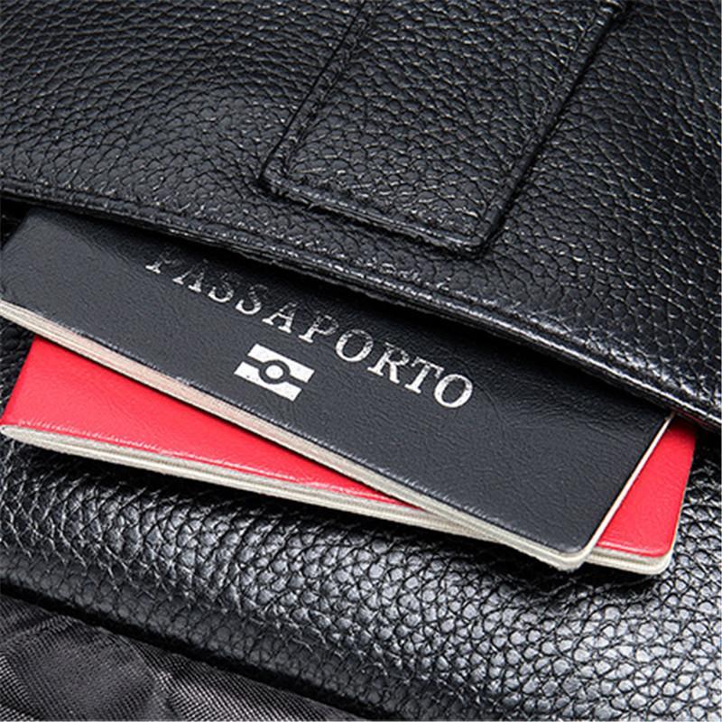 Mens Practical Multipurpose Shoulder Bags Leather Messenger Bags