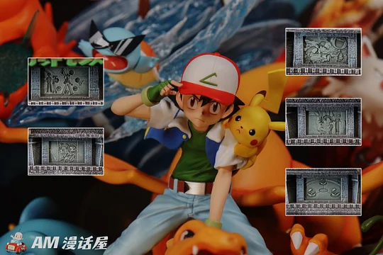 Pre-order Pokemon Collection Series 002 The Original Ash Ketchum - Pokemon Resin Statue - A.M. Sandsculpture Studio