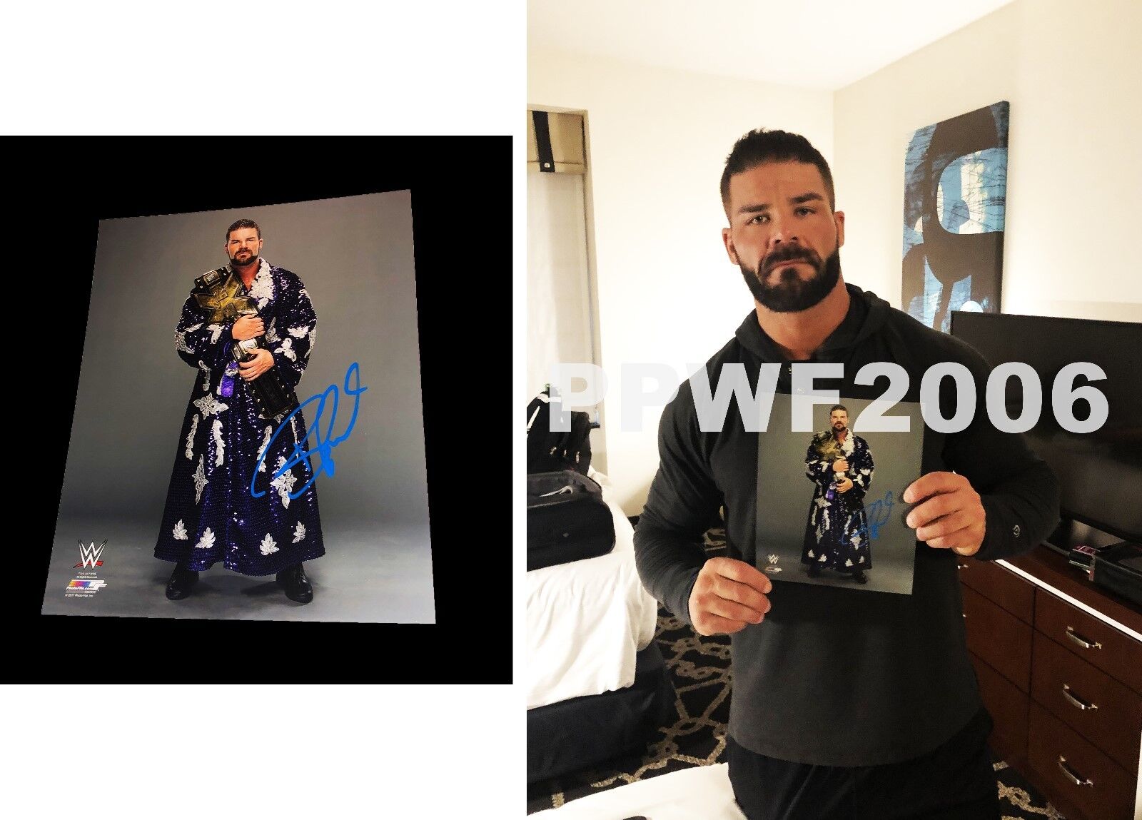 WWE BOBBY ROODE HAND SIGNED AUTOGRAPHED 8X10 Photo Poster paintingFILE Photo Poster painting WITH PROOF & COA 1