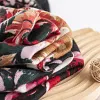 Black Floral Autumn Winter Shawl Scarf