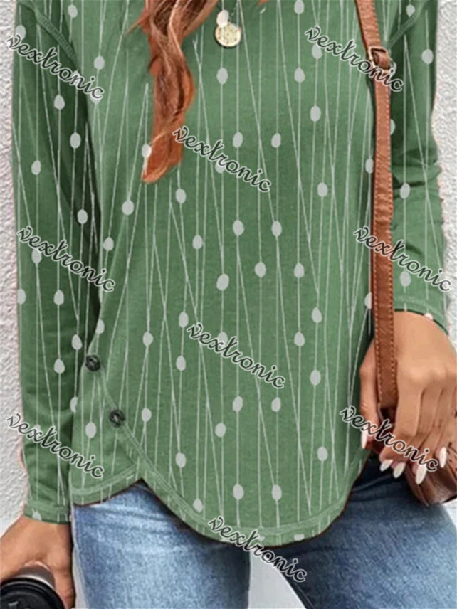 Women Half Sleeve V-neck Solid Color Dress