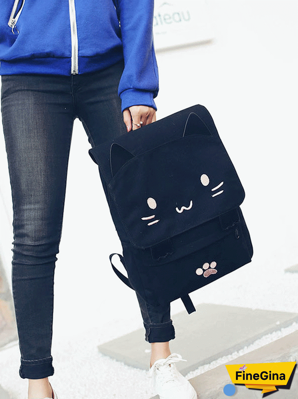 Japanese Cute Cat Paw College Backpacks