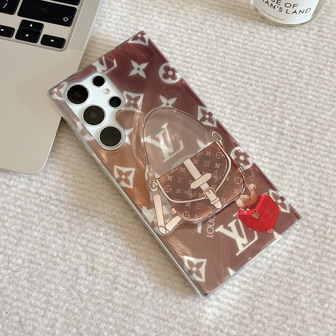 Louis Vuitton LV Creative Bag Air Cushion Stand Metal Logo Samsung Galaxy Phone Case ProCaseMall