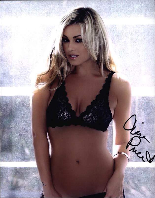 Playboy Bunny Ciara Price signed sexy 8x10 Photo Poster painting -PROOF- -CERTIFICATE- (B0002)