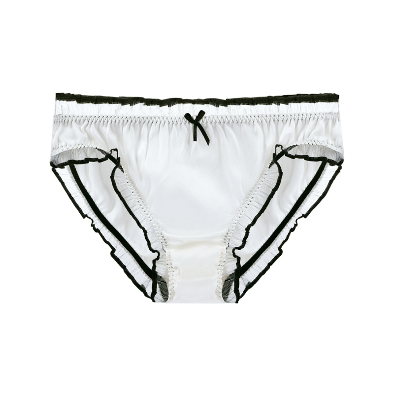 Lacetrimmed Silk Panties For Women