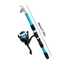 Fishing Pole Set Full Kits Spinning Fishing Rod and Reel Combo for Fishing(Blue)