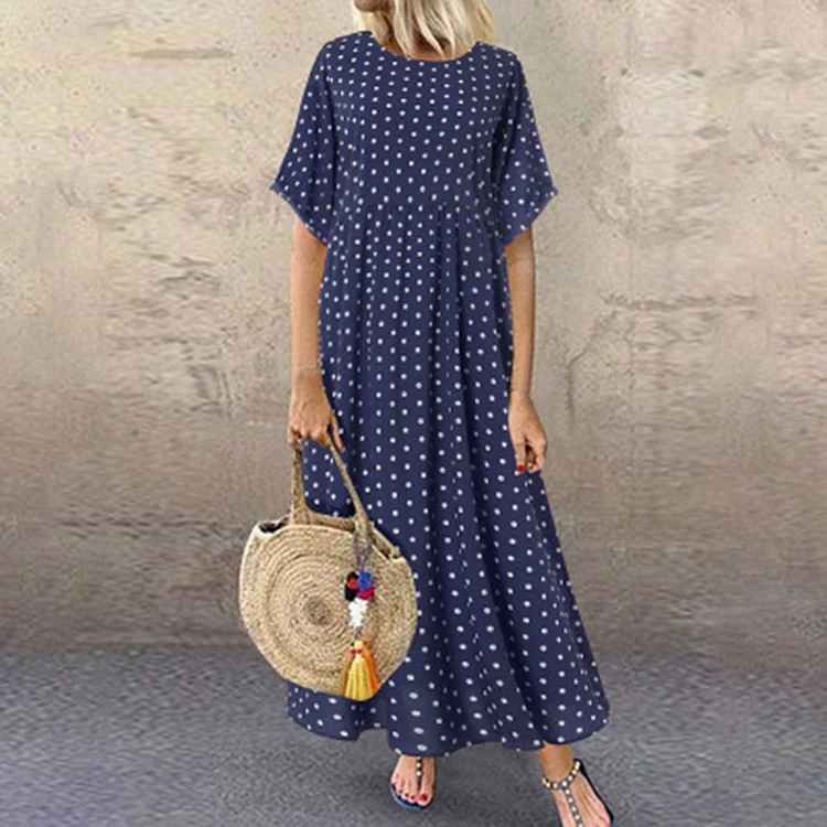 Casual Polka Dot Print Dress