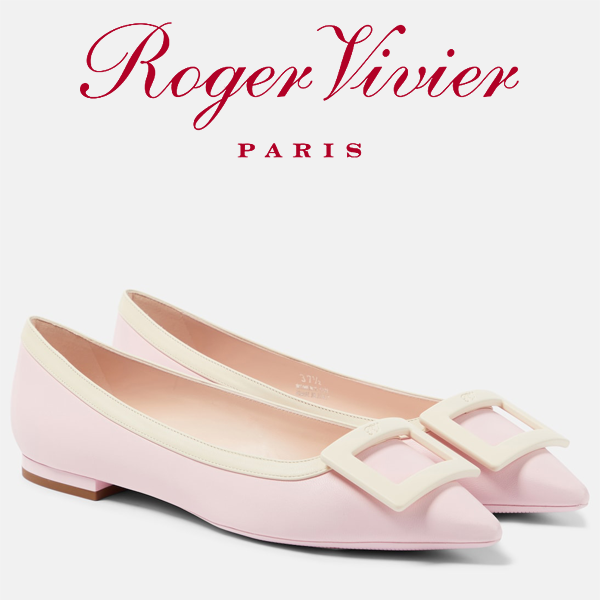 【Roger Vivier】Δερμάτινες μπαλαρίνες Gommettine Ball