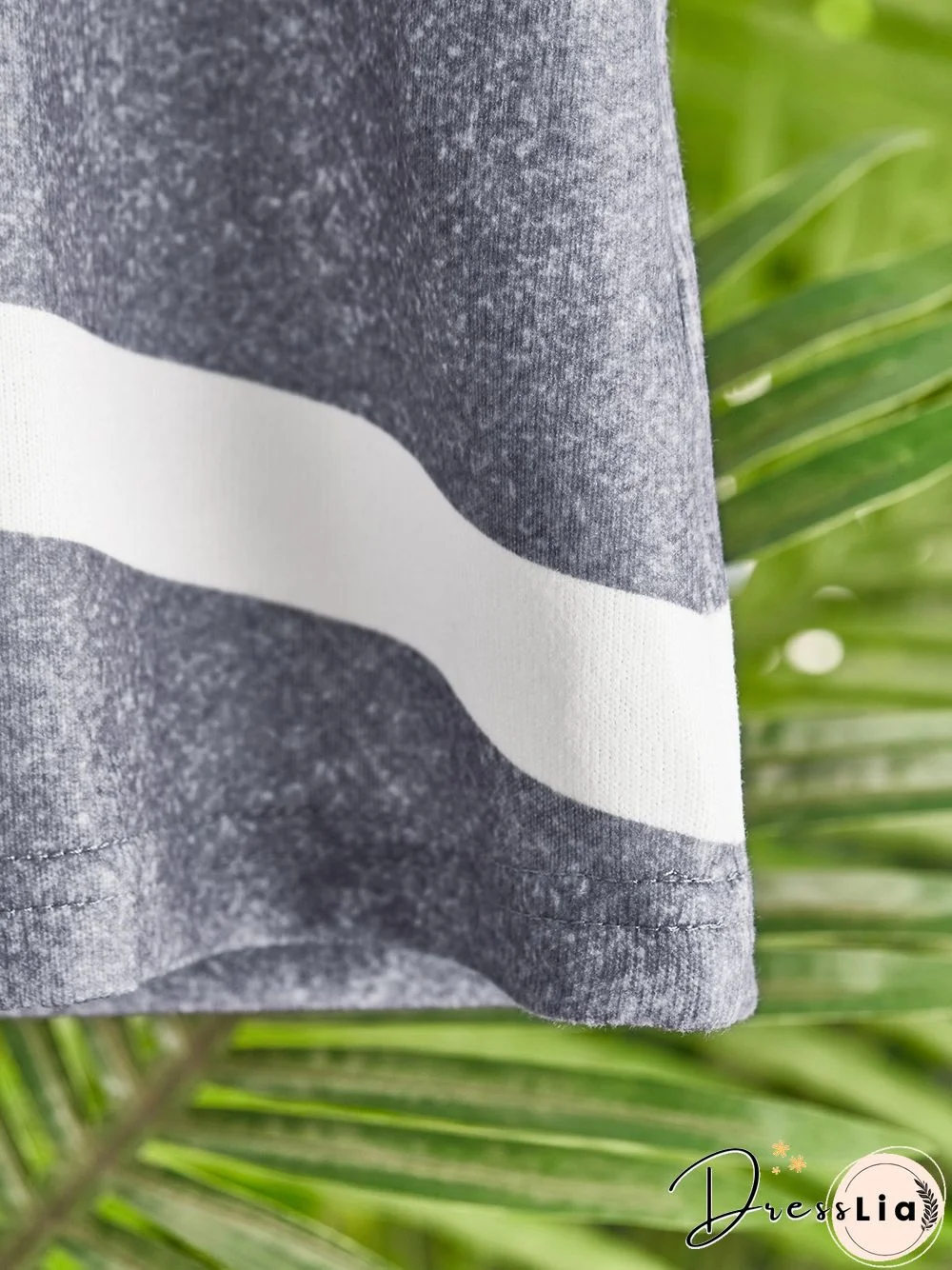 Daily Geometric Cotton Blends T-shirt