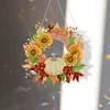 DIY Acrylic Special Shaped Diamond Painting Fall Wreath Ornament Hanging Kit