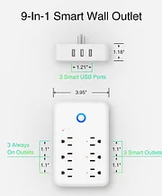 Gosund WP2-4W 10 Amp Smart Plug Outlet