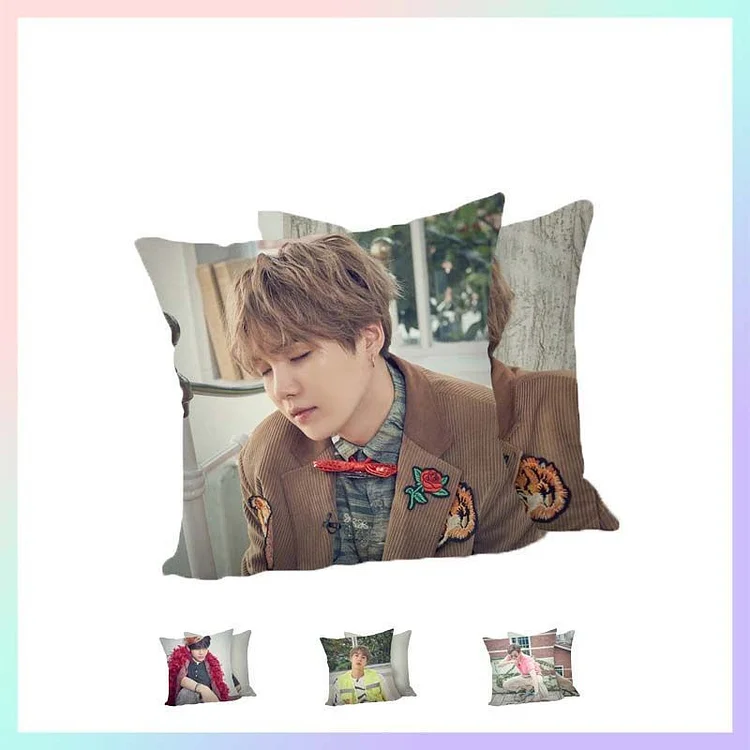 BTS Personalize Name RM Jin Suga JHope Jimin V Jungkook Pillowcase Cushion  Cover