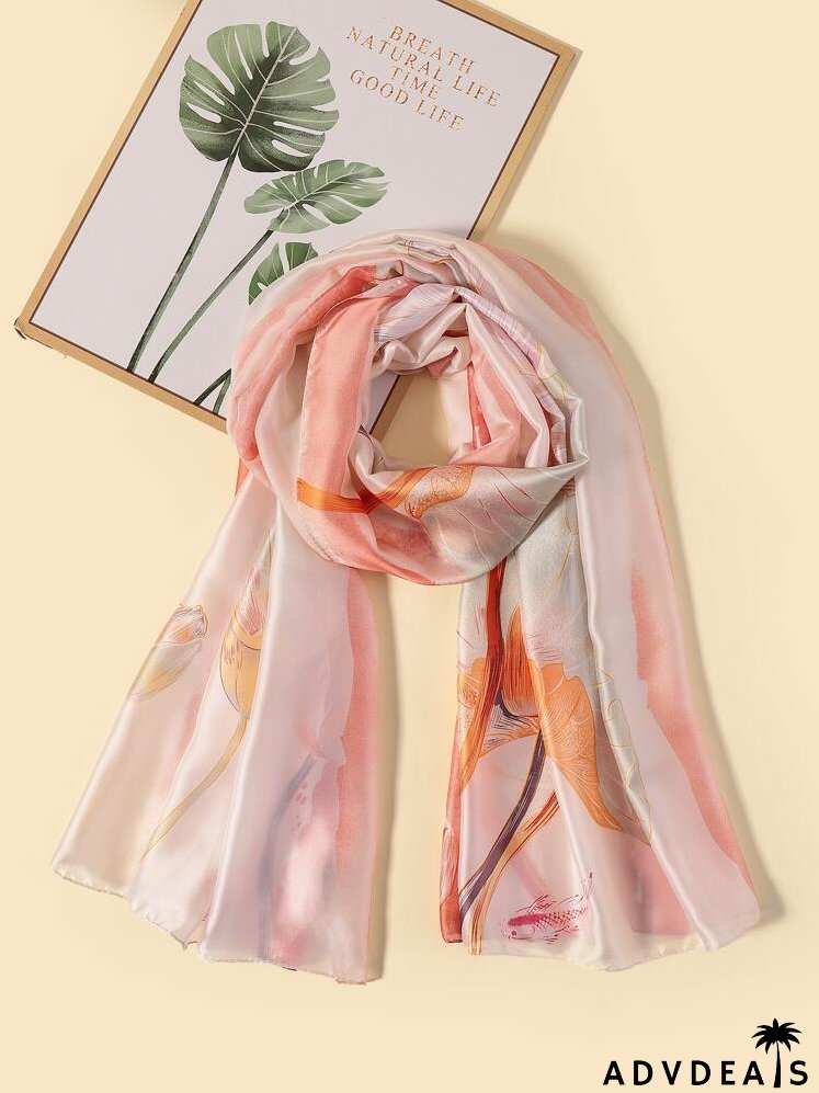 Flower Print Scarf