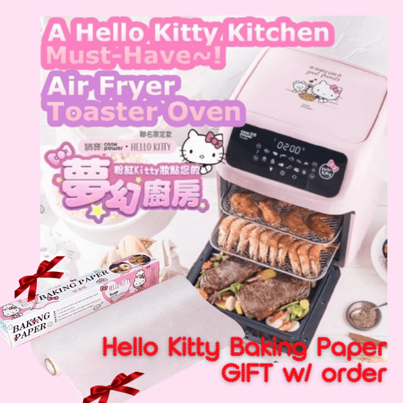 Hello Kitty  12-In-1 Air Fryer Toaster Oven + Kitty Baking Paper Gift Holiday Gift  Idea A Cute Shop - Inspired by You For The Cute Soul 