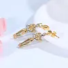 💕Collier pendentif et boucles d'oreilles pour couple &eacute;treignant