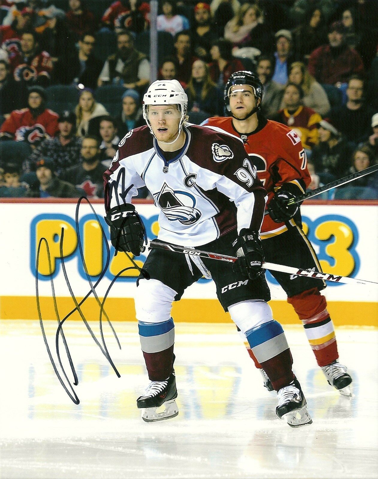 GABRIEL LANDESKOG HAND SIGNED COLORADO AVALANCHE 8X10 Photo Poster painting W/COA