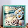 Beach Daisy-11CT Stamped/Counted Cross Stitch 40*40cm tapestrymarket