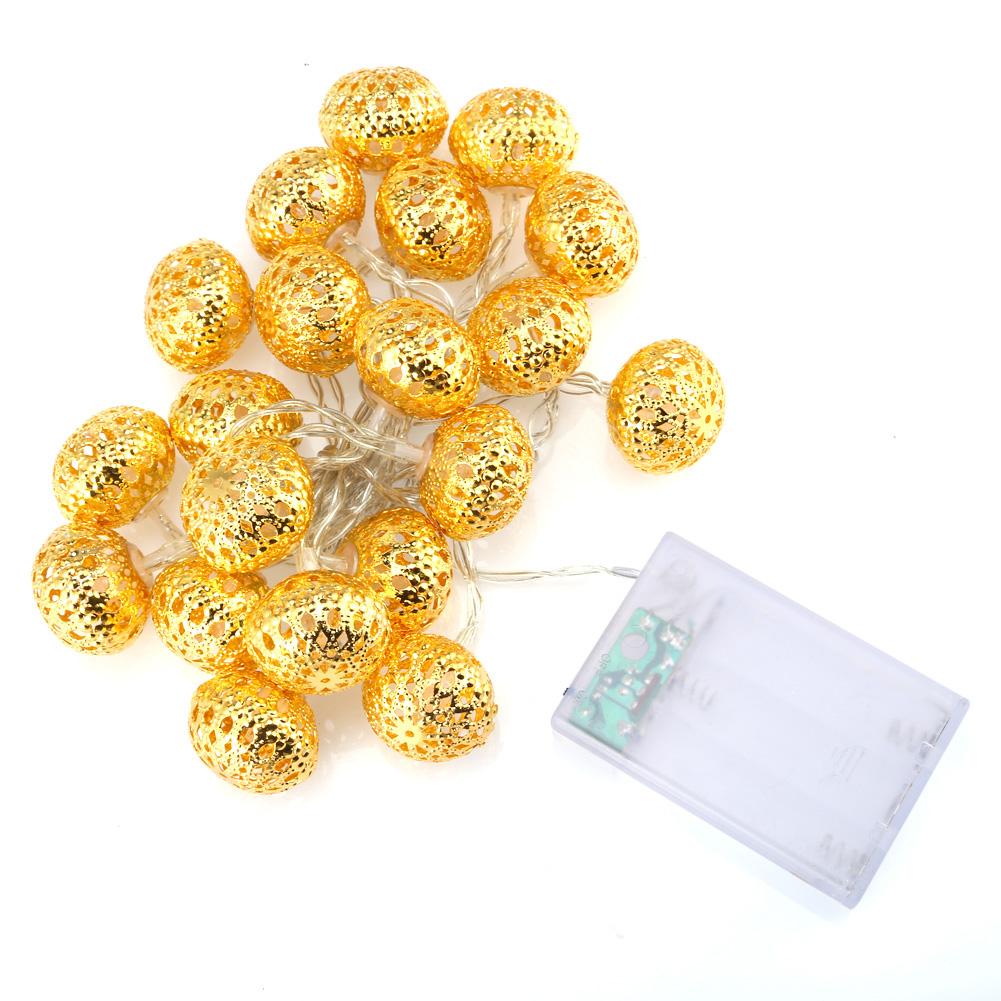 

20-LED 2.8M Rattan Ball String Cell Fairy Gold-String Light, 501 Original