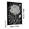 DIY Pearl Painting Rose for Home Wall Decor with Frame(30x40cm)